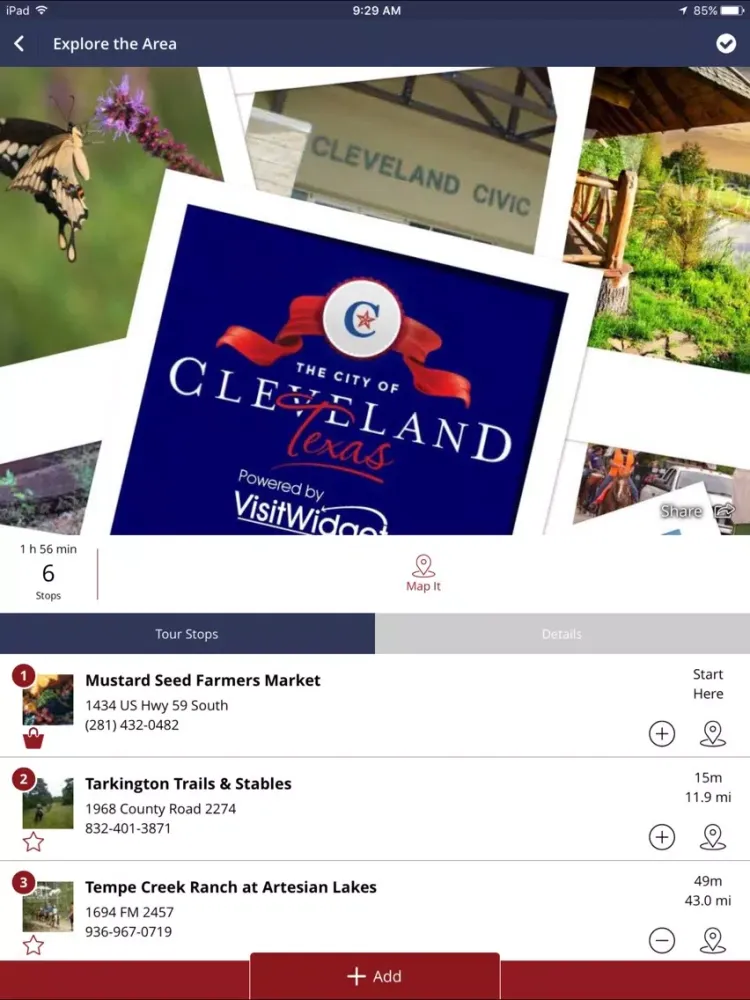 Visit Cleveland Texas iPad 應用截圖