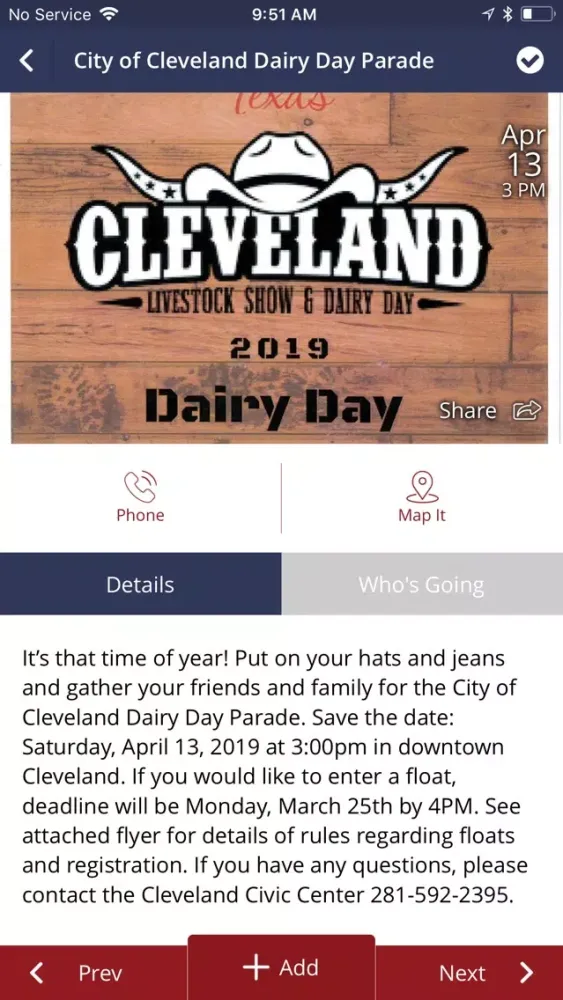 Visit Cleveland Texas應用截圖
