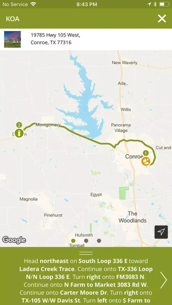Capturas de tela do Visit Conroe, TX!