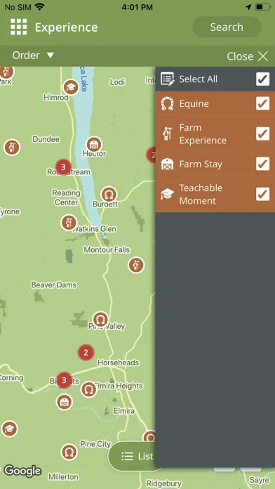 Capturas de tela do Finger Lakes Farm Country