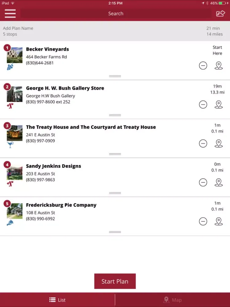 Visit Fredericksburg TX! iPad 應用截圖