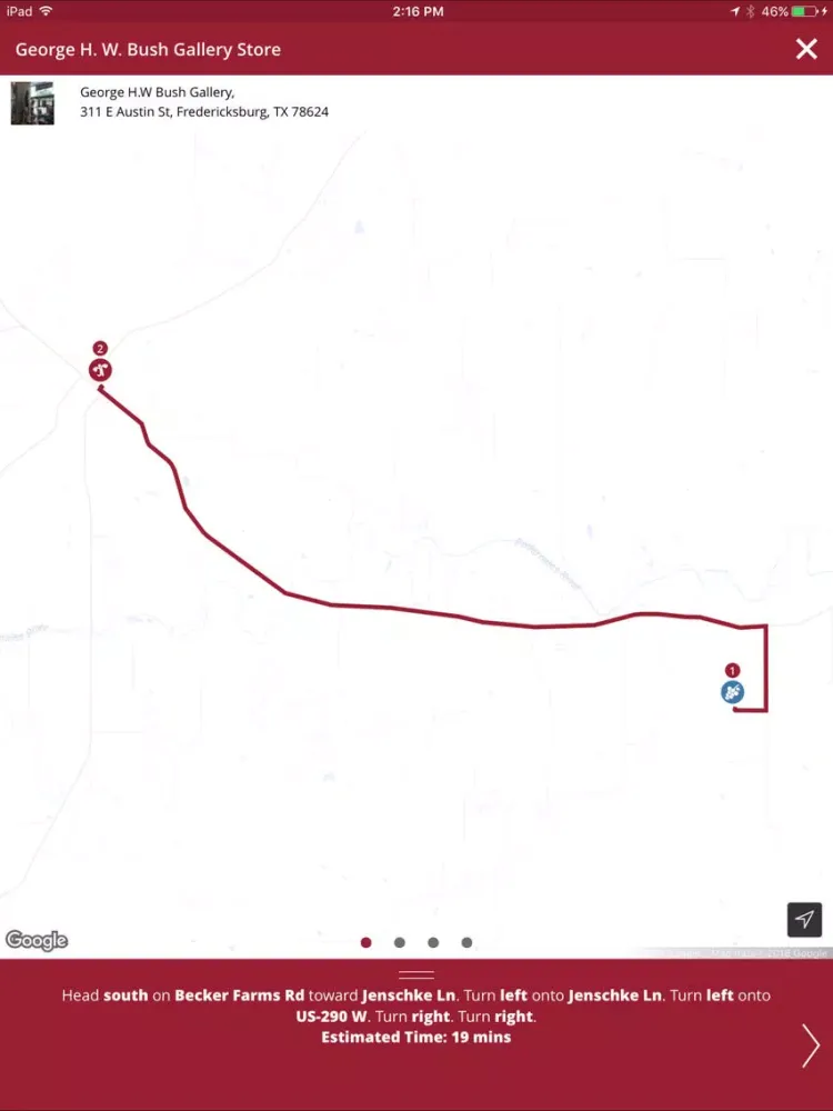 Visit Fredericksburg TX! iPad 應用截圖
