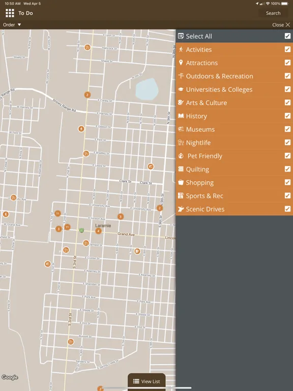 Скриншоты Visit Laramie, Wyoming iPad 