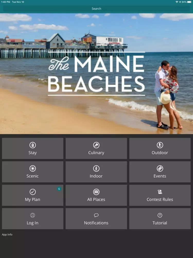 Tangkapan layar The Maine Beaches iPad 