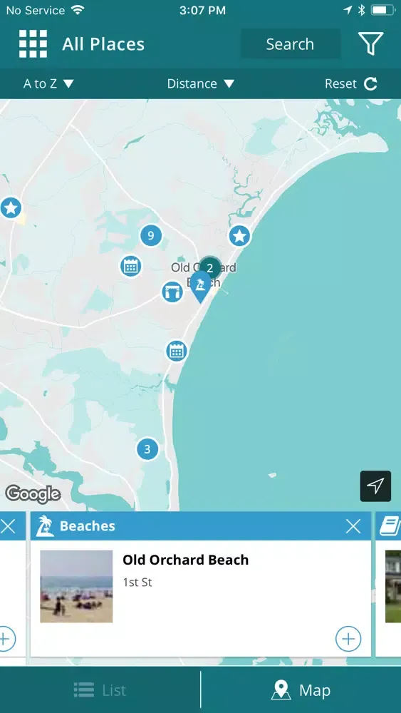 Tangkapan layar The Maine Beaches