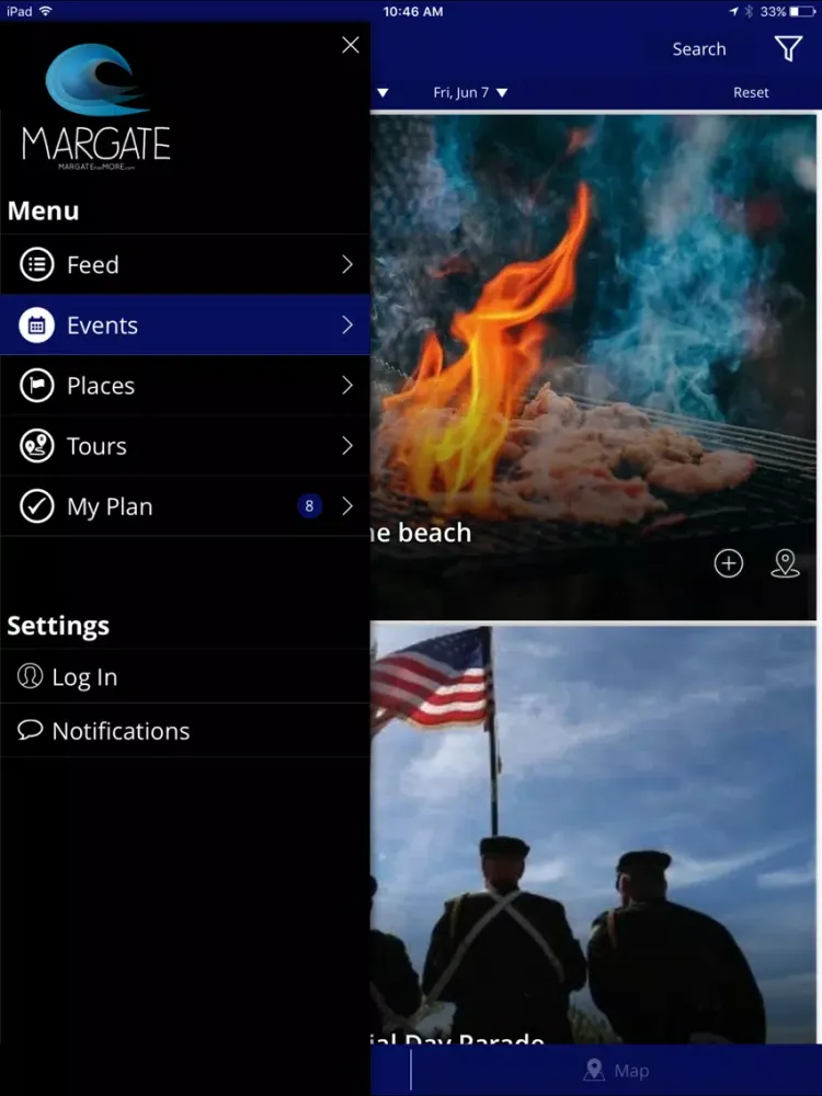 Margate NJ, Shop Dine Live iPad  Screenshots