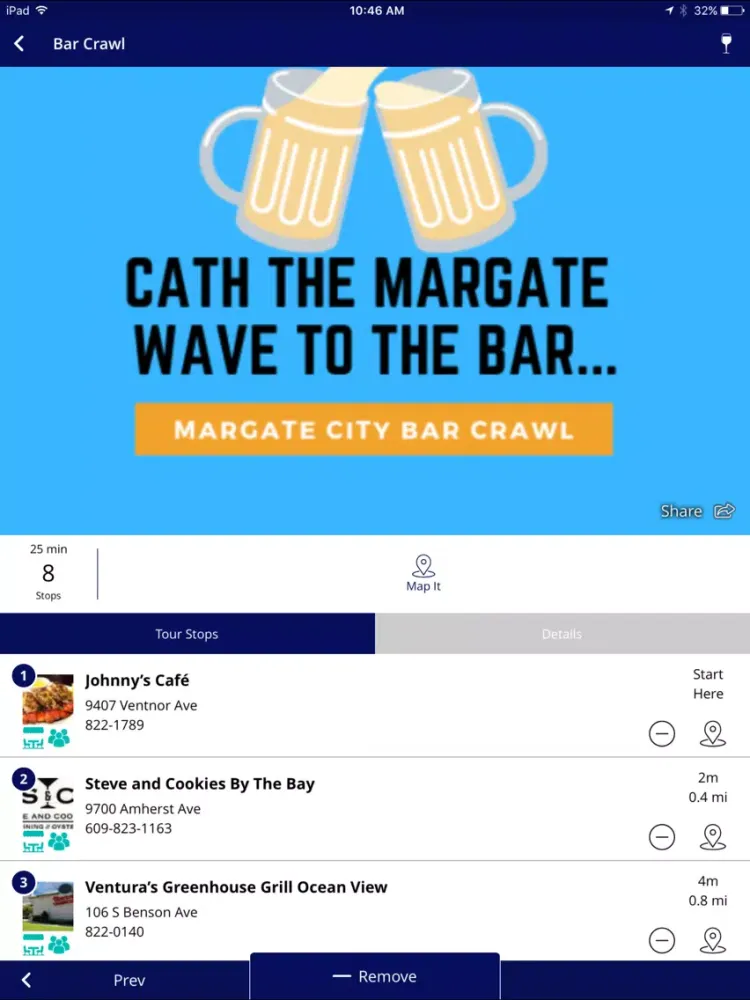 Margate NJ, Shop Dine Live iPad  Screenshots