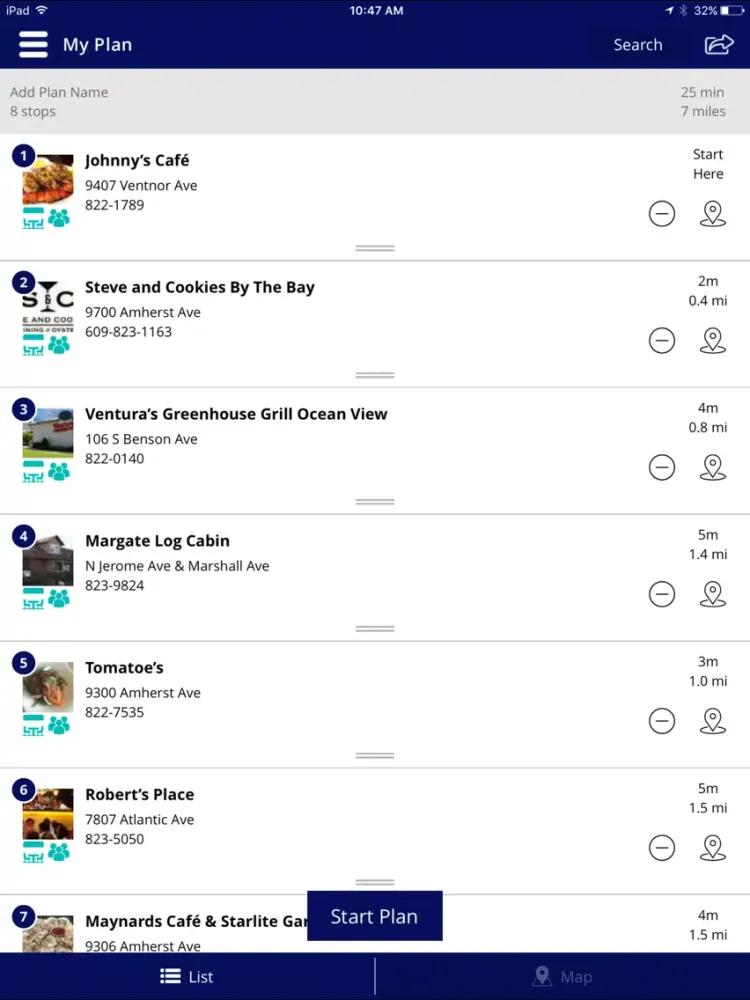 Margate NJ, Shop Dine Live iPad  Screenshots