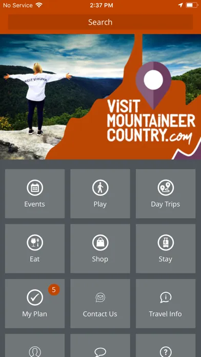 ภาพหน้าจอของ Visit Mountaineer Country