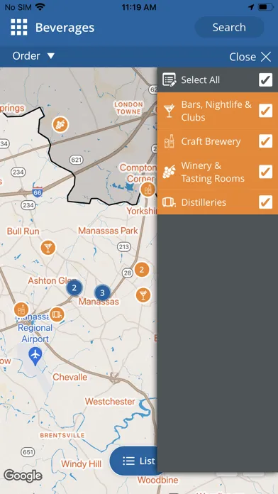 Prince William Beverage Trail سکرین شاٹس