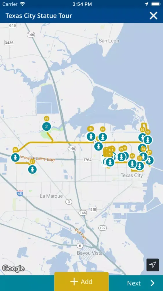 Captures d'écran de Visit Texas City!
