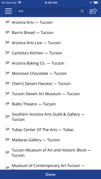 ภาพหน้าจอของ Southern Arizona Attractions