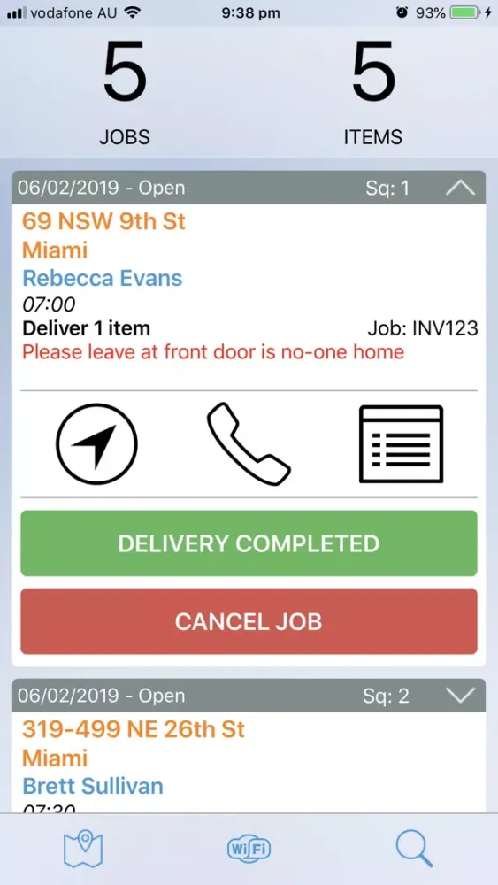 Capturas de pantalla de Courier - Delivery App