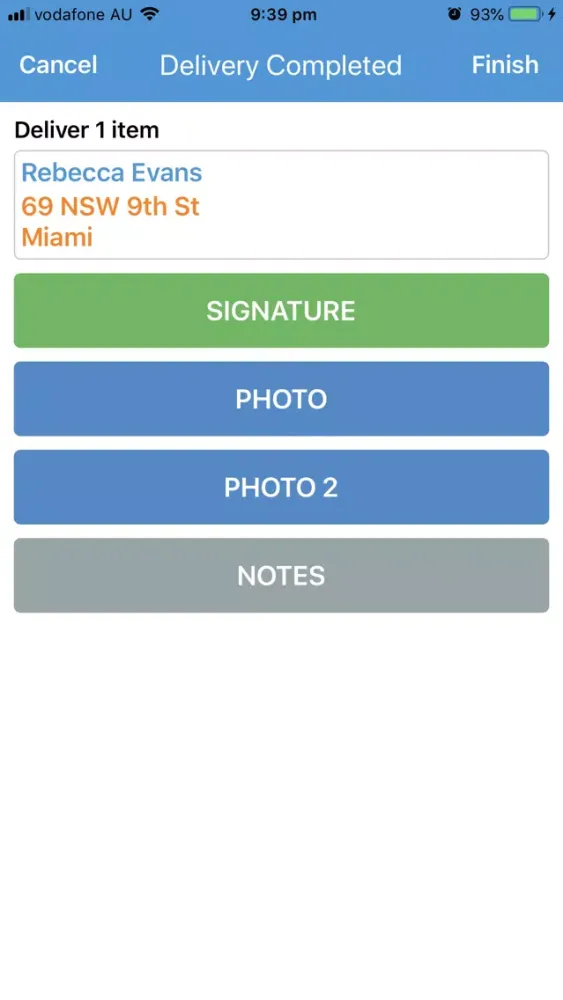 Capturas de pantalla de Courier - Delivery App