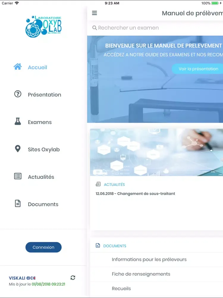 Zrzuty ekranu OXYLAB iPad 