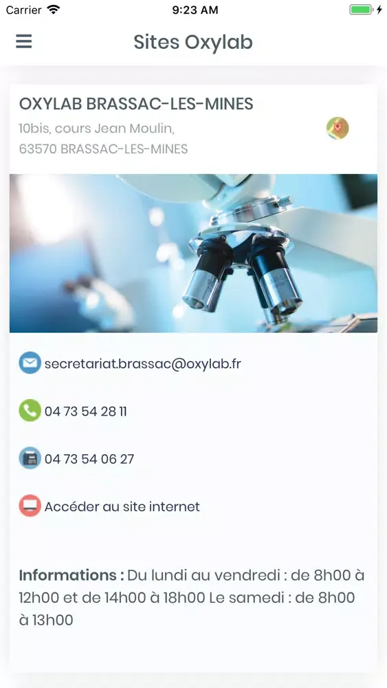 Zrzuty ekranu OXYLAB