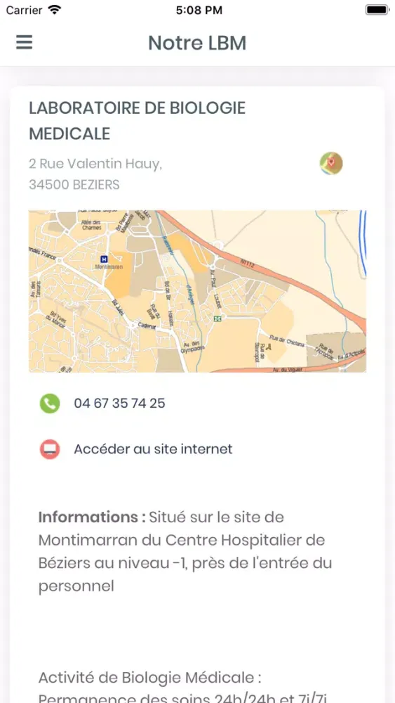 Capturas de tela do CH BEZIERS