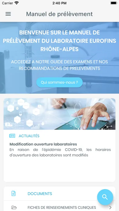 EUROFINS RHONE ALPES Screenshots