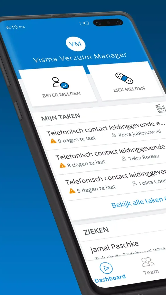 Скриншоты Visma Verzuim Manager