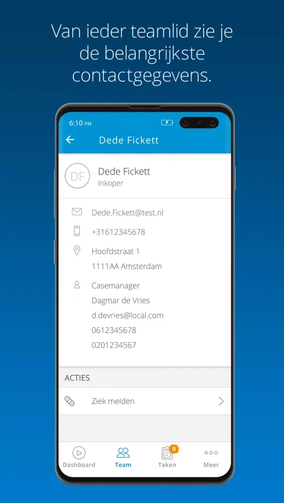 Скриншоты Visma Verzuim Manager