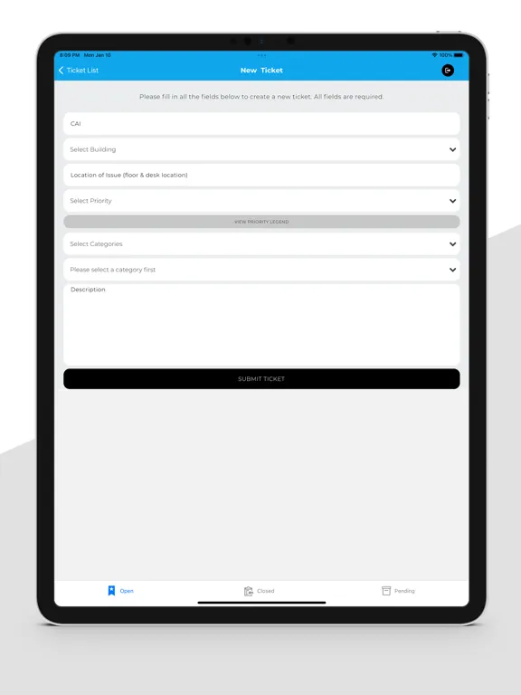 Dawn Projects Ticket System iPad 應用截圖