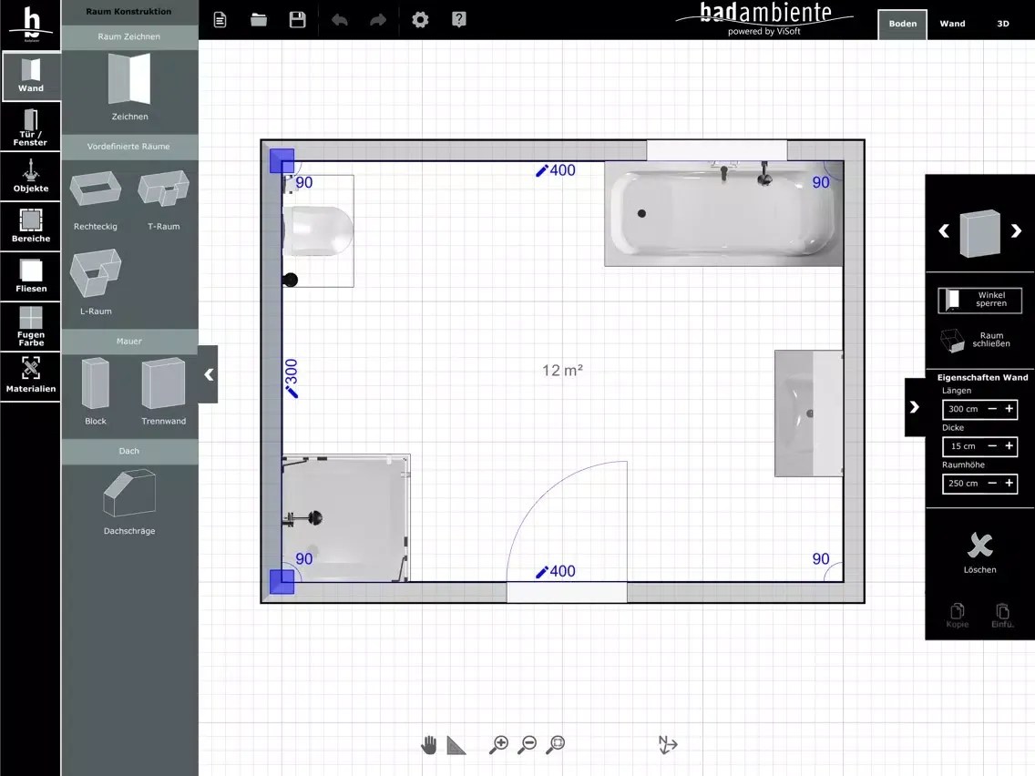 Screenshot di badambiente Badplaner iPad 