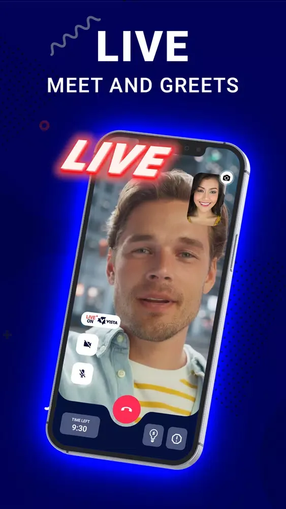 Vista - Meet Celebrities, Live应用截图
