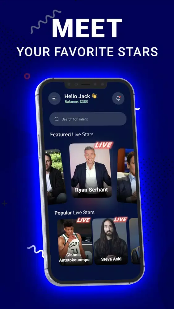 Vista - Meet Celebrities, Live应用截图