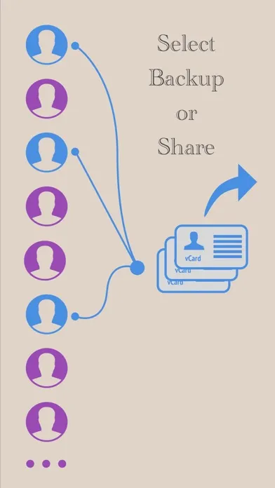 Contacts Export - Easy Copy سکرین شاٹس