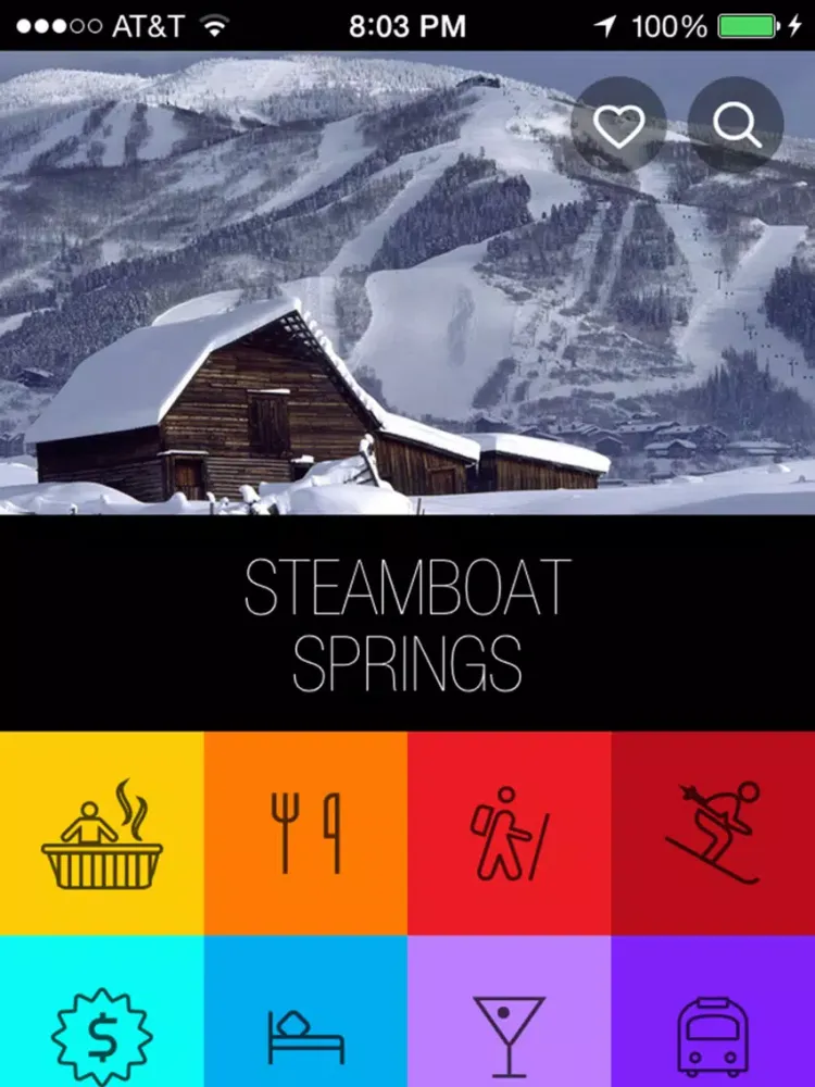 Capturas de tela do Visit Steamboat iPad 