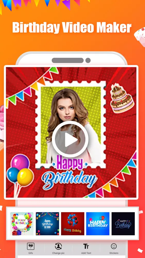 Captures d'écran de Birthday Video Maker with Song