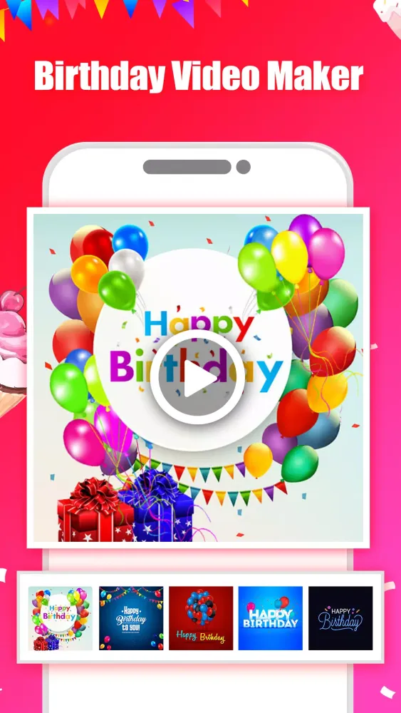 Captures d'écran de Birthday Video Maker with Song