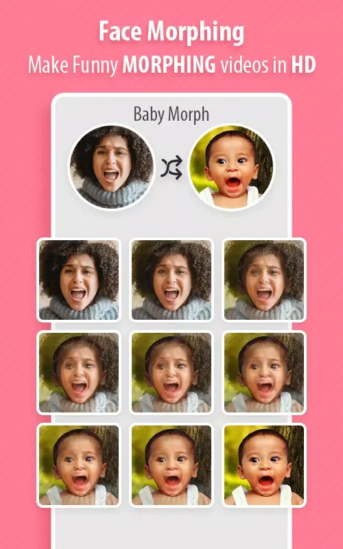 Captures d'écran de Face Morphing Blender - Video