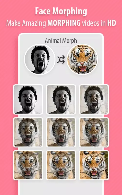 Captures d'écran de Face Morphing Blender - Video