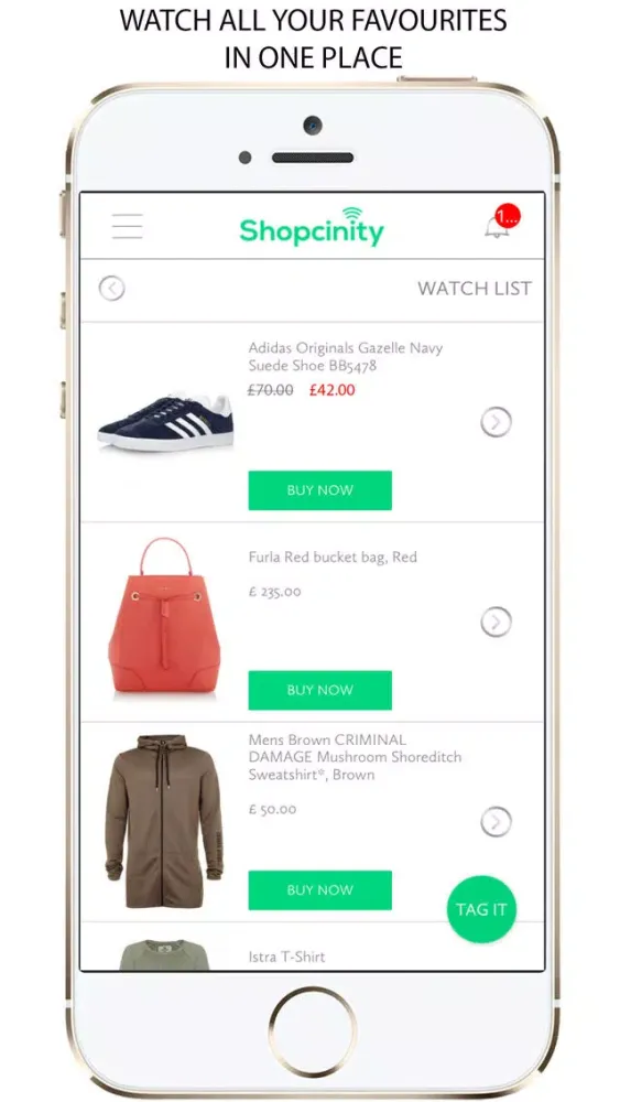 Tangkapan skrin Shopcinity - Snap, Discover, Fashion Wishlists