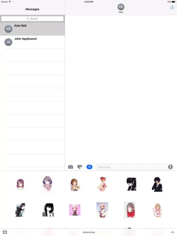Anime Stickers- Collection Stickers iPad  스크린샷