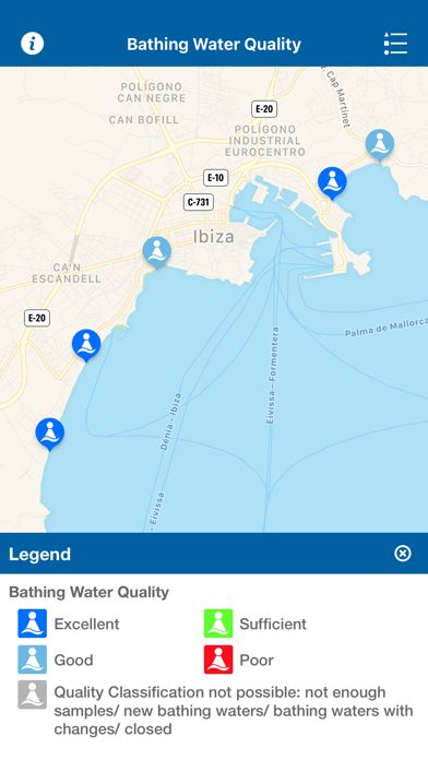 Ảnh chụp màn hình của Bathing Water Quality