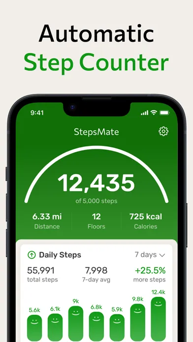Step Counter StepsMate Ekran Görüntüleri