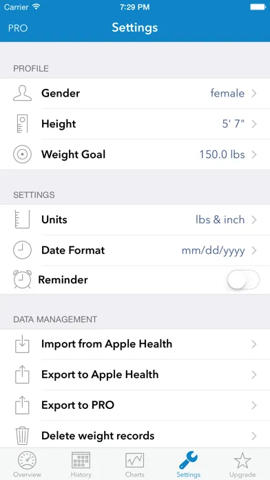 WeightDrop स्क्रीनशॉट