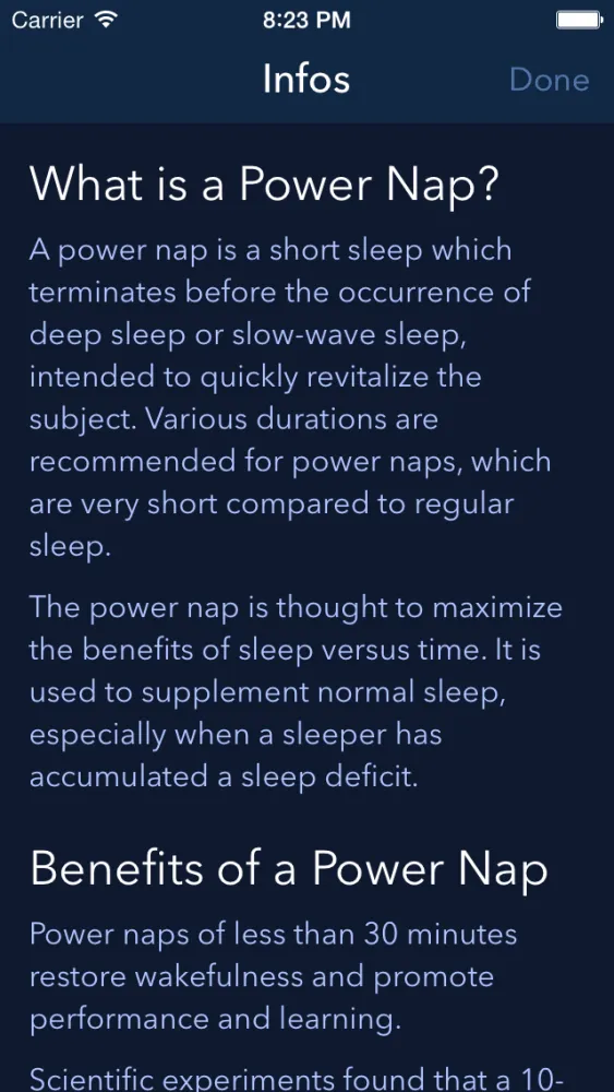 Power Nap App - Best Napping Timer for Naps with Relaxing Sleep Sounds應用截圖