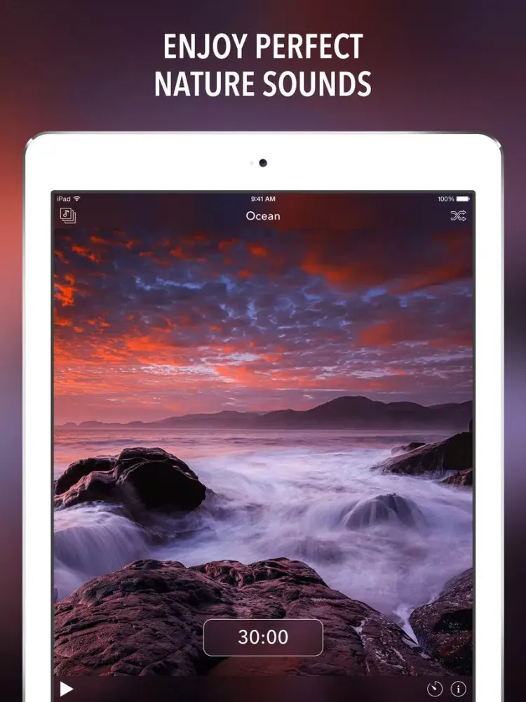 Capturas de tela do Relax Sounds PRO - Relaxing Nature & Ambient Melodies - Help for Better Sleep, Baby Calming & Insomnia iPad 