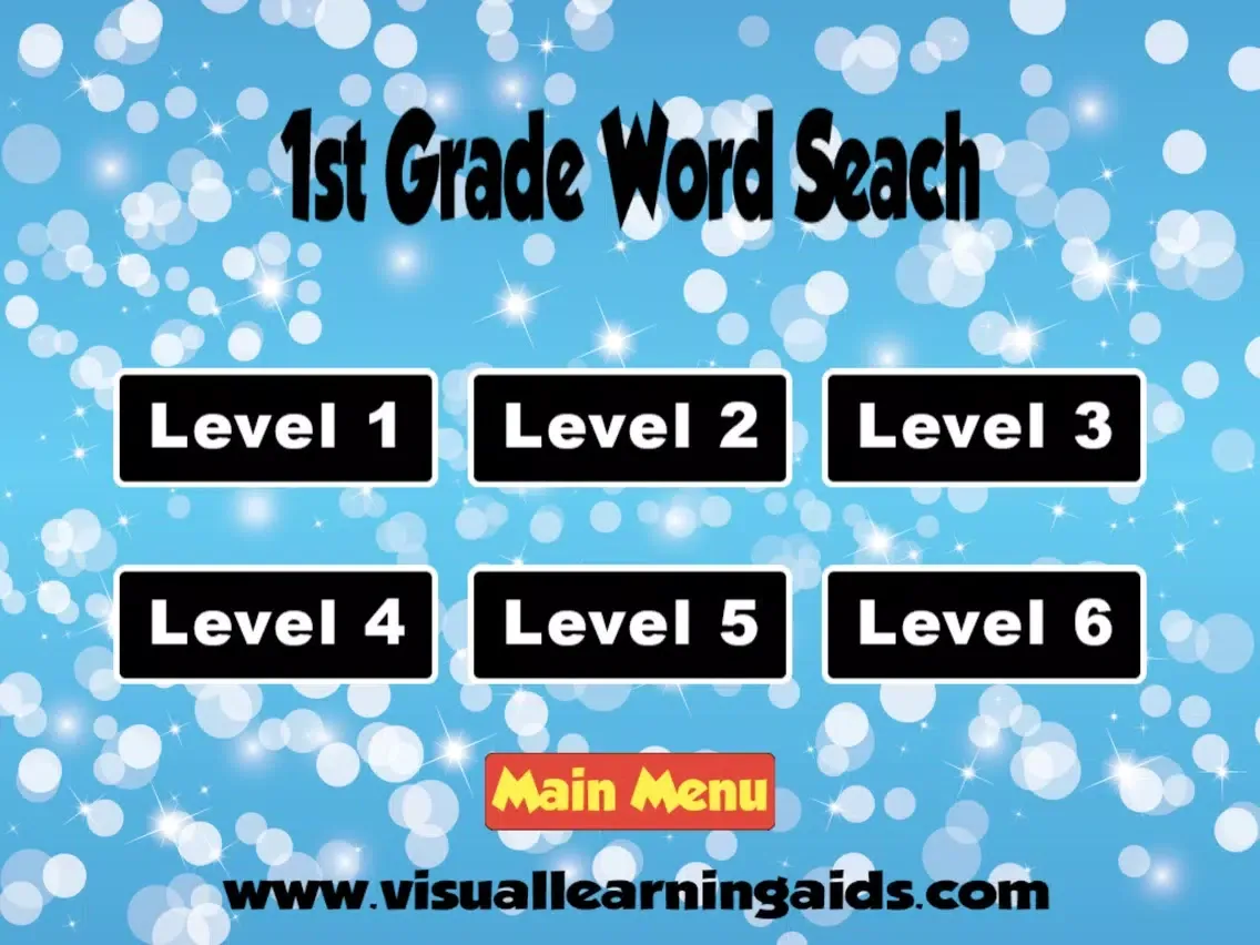 Word Search Grades 1-6 HD iPad  Screenshots
