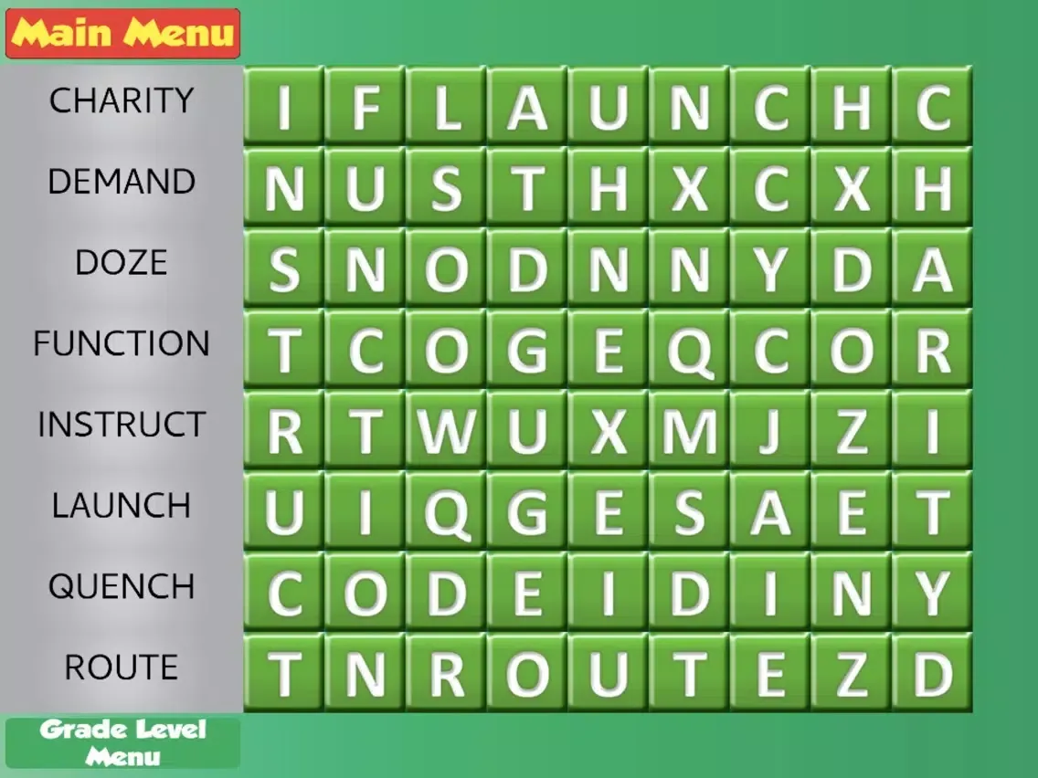 Word Search Grades 1-6 HD iPad  Screenshots