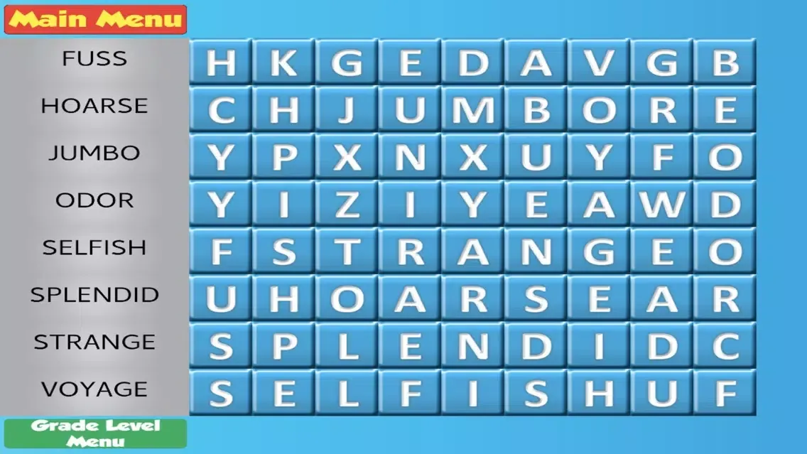 Word Search Grades 1-6 HD Screenshots