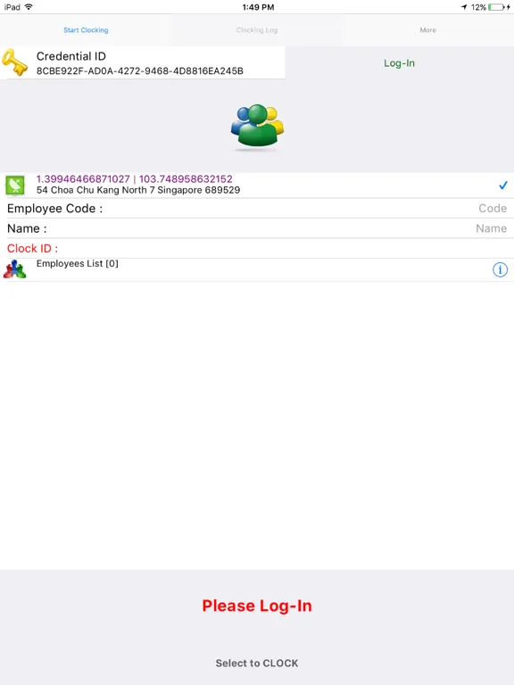 Скриншоты EasyTime Clocking App v6 iPad