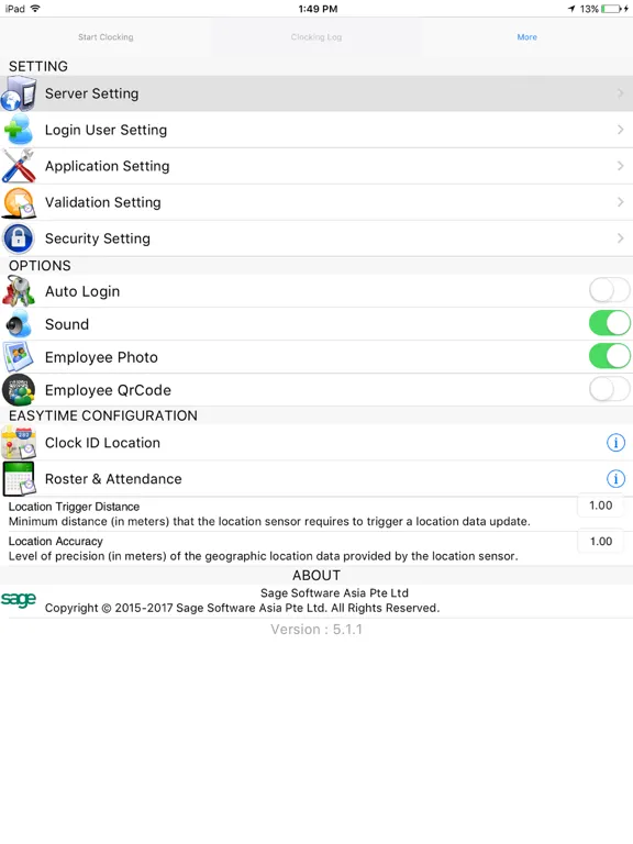 Скриншоты EasyTime Clocking App v6 iPad