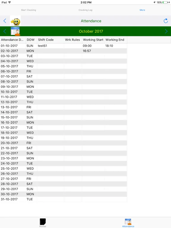 Скриншоты EasyTime Clocking App v6 iPad