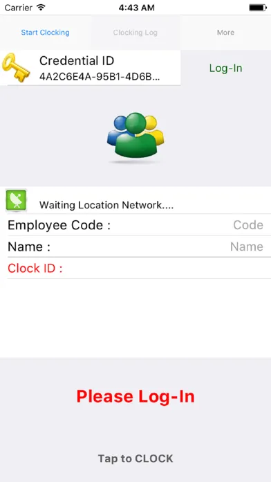Скриншоты EasyTime Clocking App v6