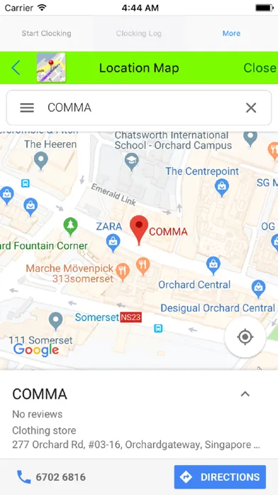 Скриншоты EasyTime Clocking App v6