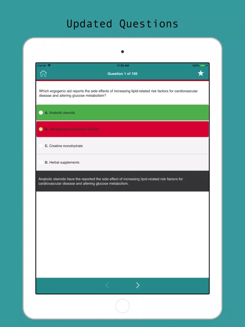 ACSM-CPT Visual Prep iPad  Screenshots